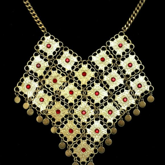 VINTAGE Gold Tone 1970s Vendome Necklace - Picture 3 of 9